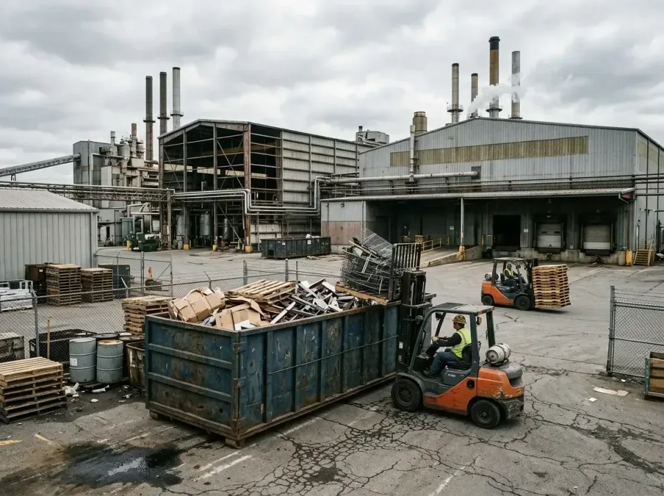 industrial-factory-scrap-conta-003 — frequently asked questions, Cheap Roll-off Dumpster Rentals in University City, MO
